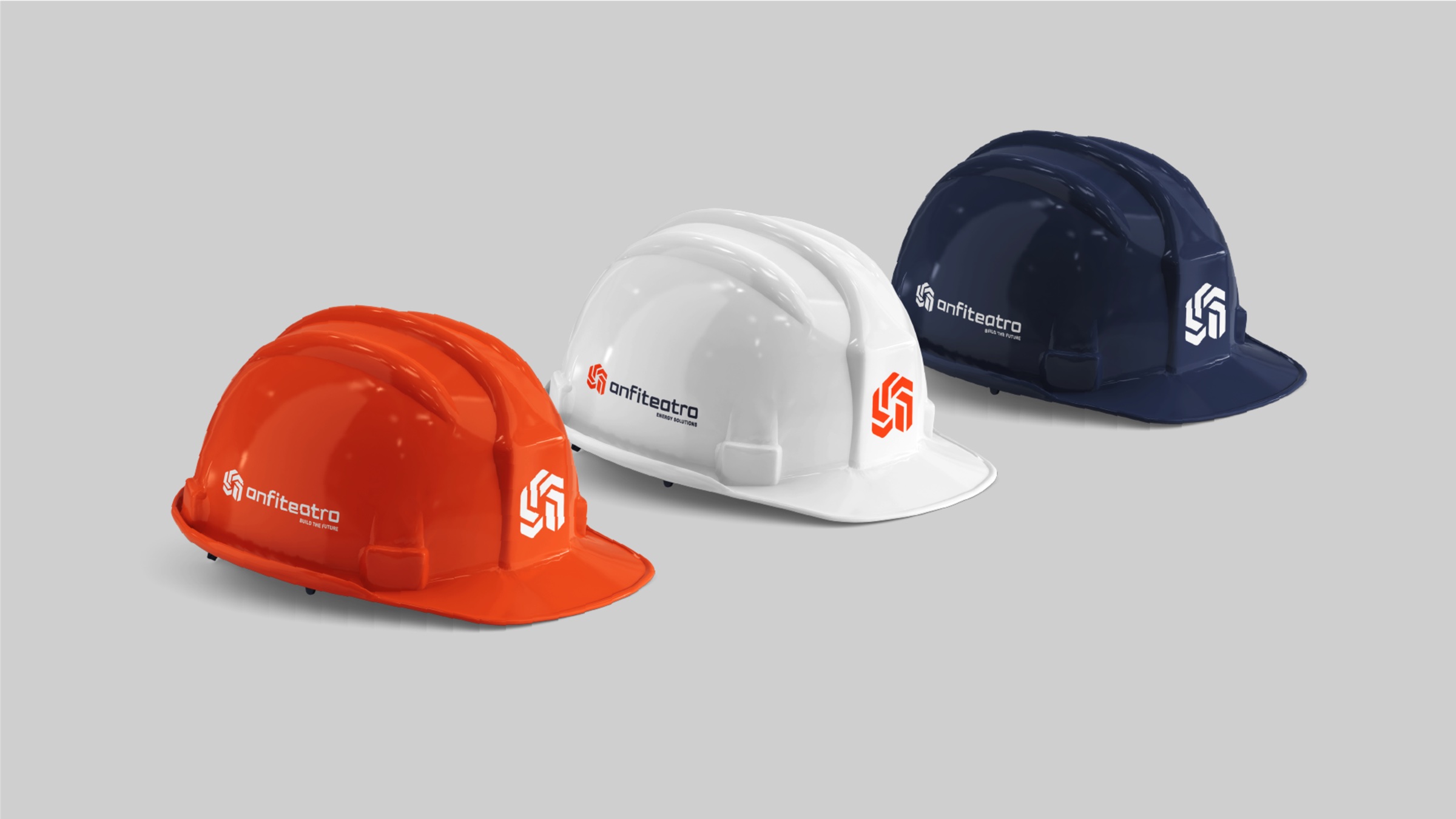 Rebranding Anfiteatro: caschi da cantiere