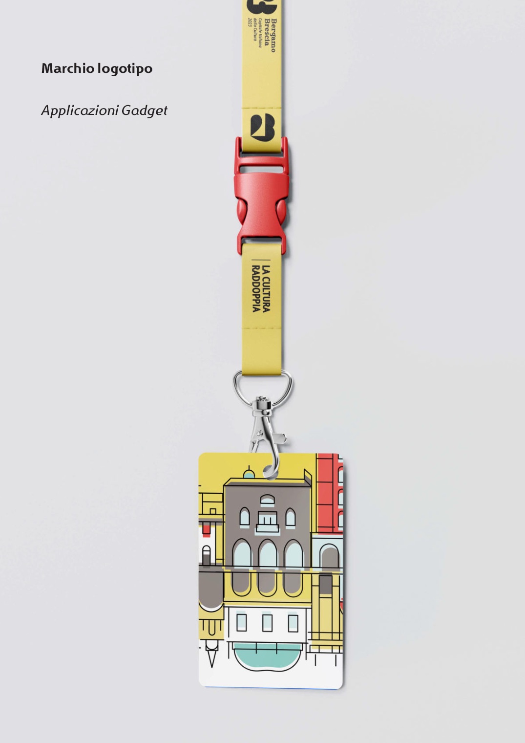 Concept Bergamo Brescia 2023: badge e lanyard