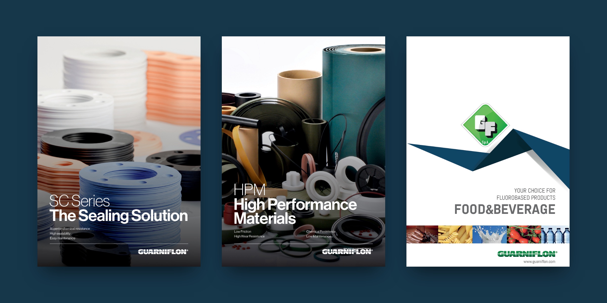 Cataloghi Guarniflon SC Series, HPM e Food & Beverage