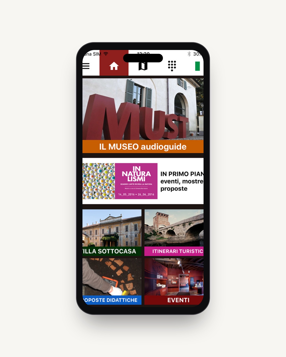 Schermata app MUST