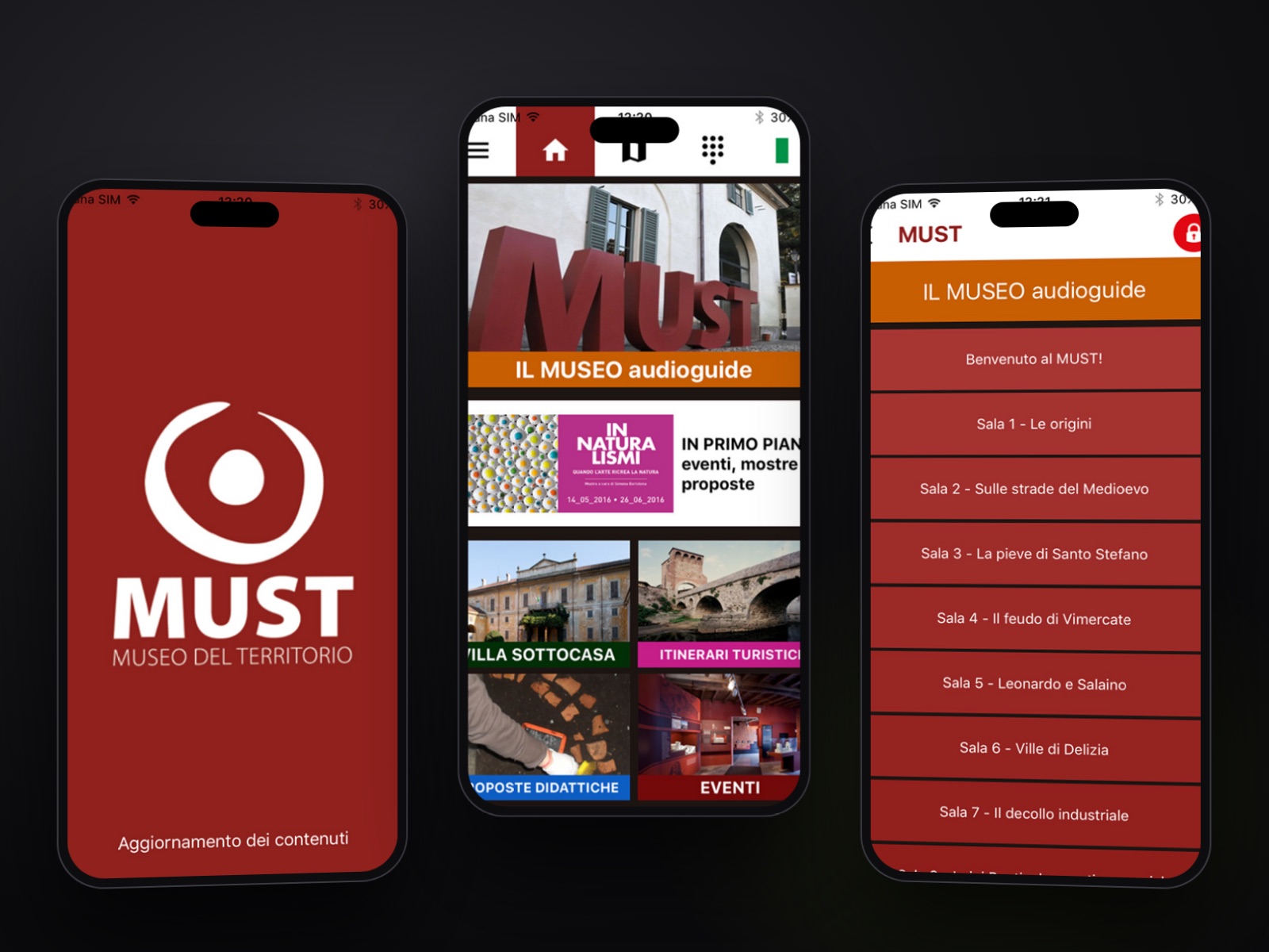 App audioguida MUST Museo del territorio di Vimercate